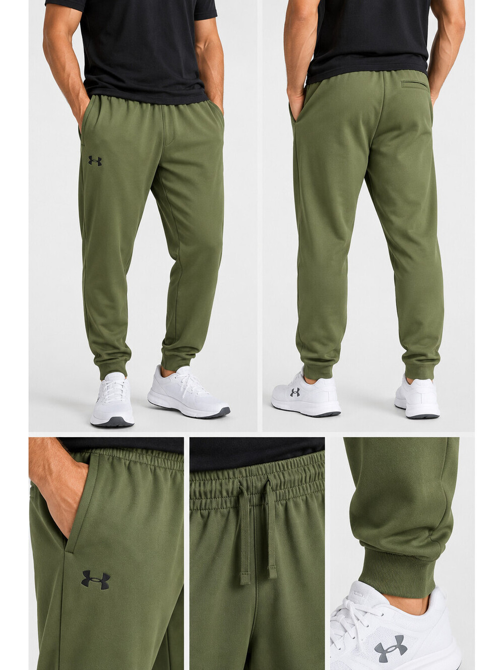 Under Armour Armour Fleece Joggers Mens 2XL Green Loose Fit Pants 1373362 NWT